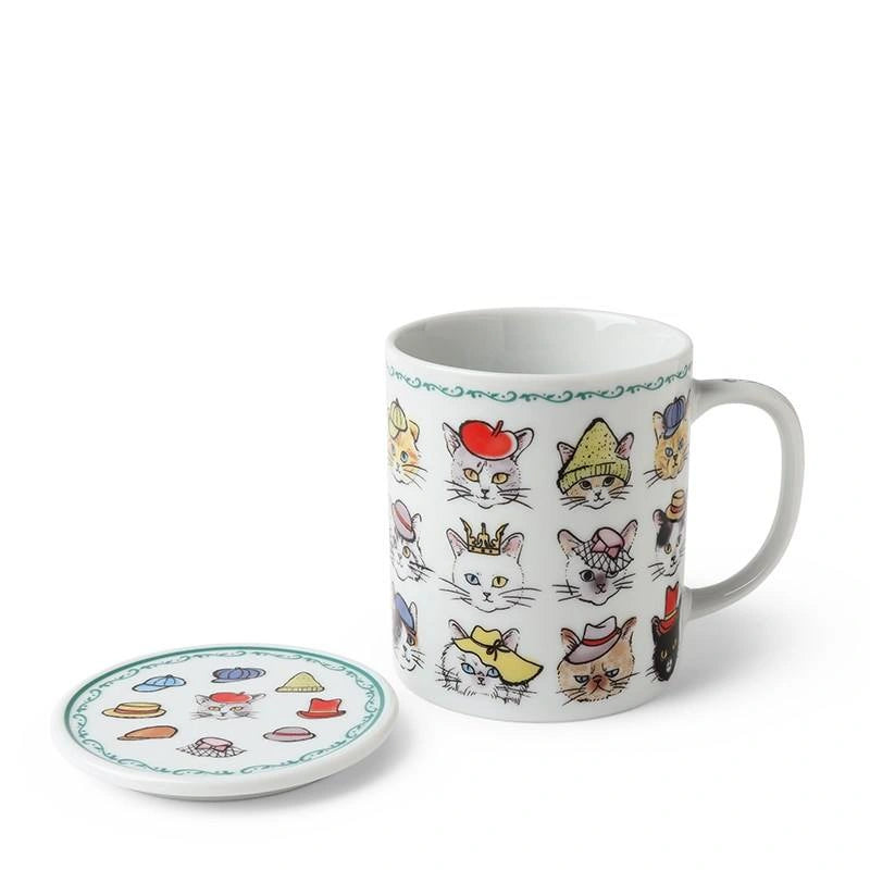 Cats in Hats 8oz Mug with Lid