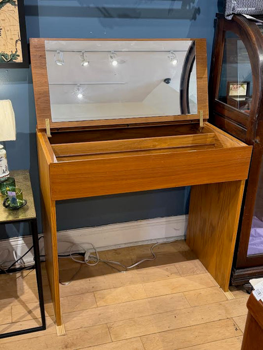 Teak Desk/Lift Top Vanity