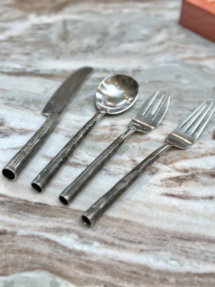 24pc Hand Forged Cutlery Set