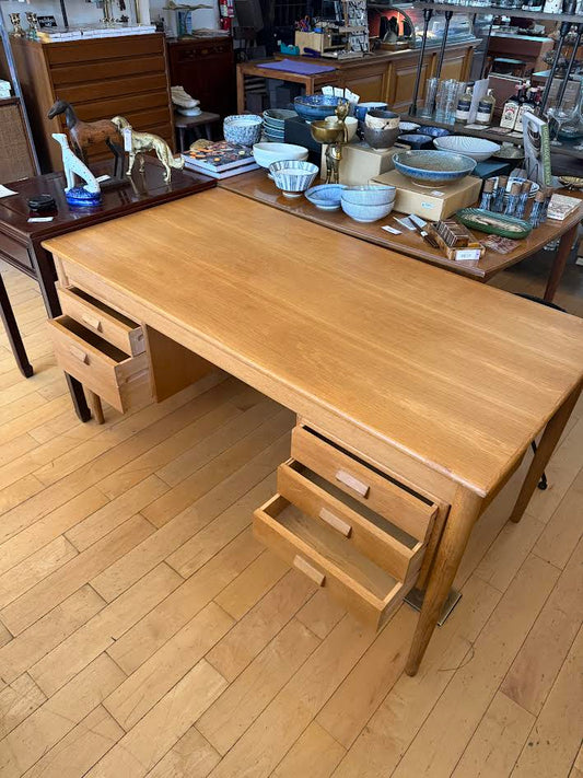 Borge Mogensen for Soborg Mobler, Oak Double Drawer Desk