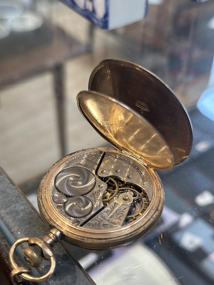 Vintage Elgin Pocket Watch with Watch Fob