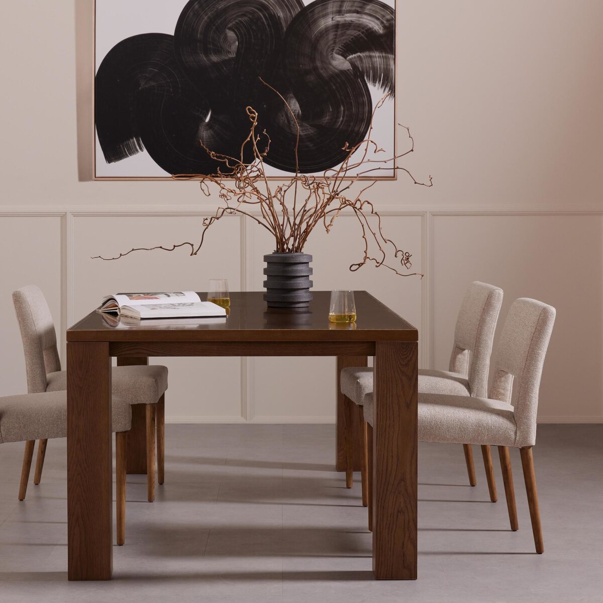 Cutout Chair with Oak Legs