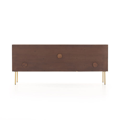 Umber Oak and Iron Media Console