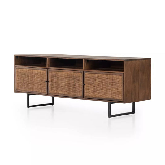 Canework 3 Door Media Console