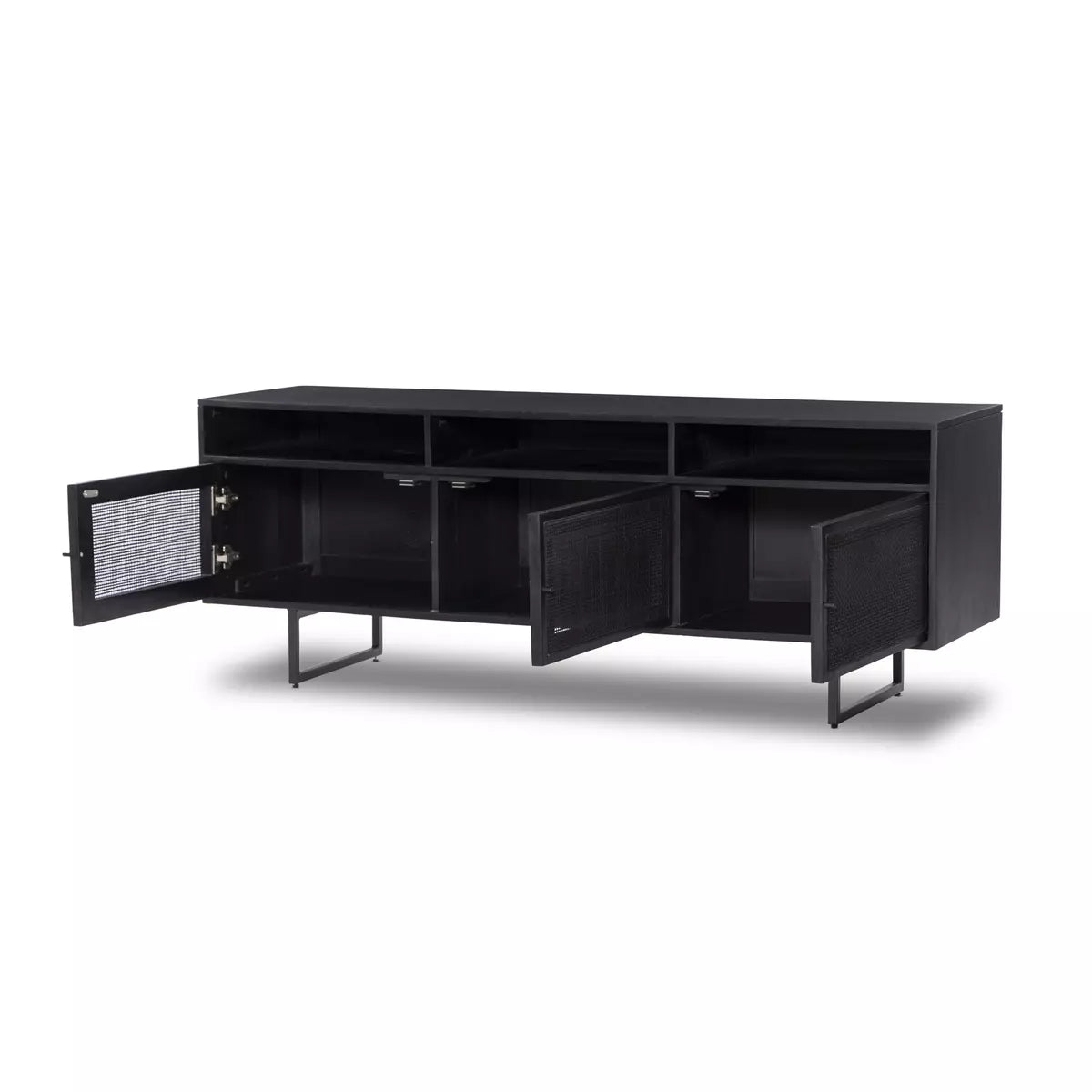 Canework 3 Door Media Console