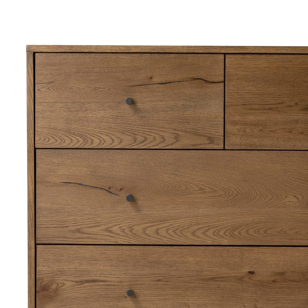 Oak 5 Drawer Dresser