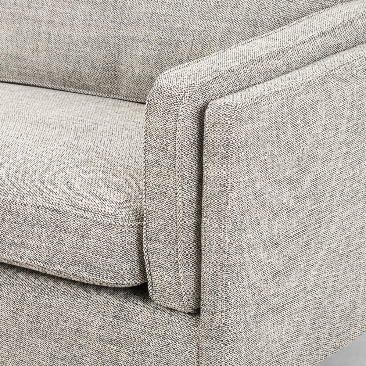 Distressed Velvet Sofa with Brass Legs