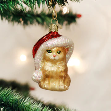 Santa's Kitten Ornament