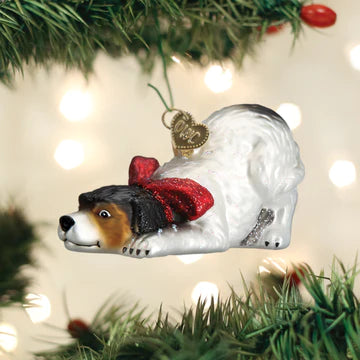 Norman Rockwell Dog Ornament