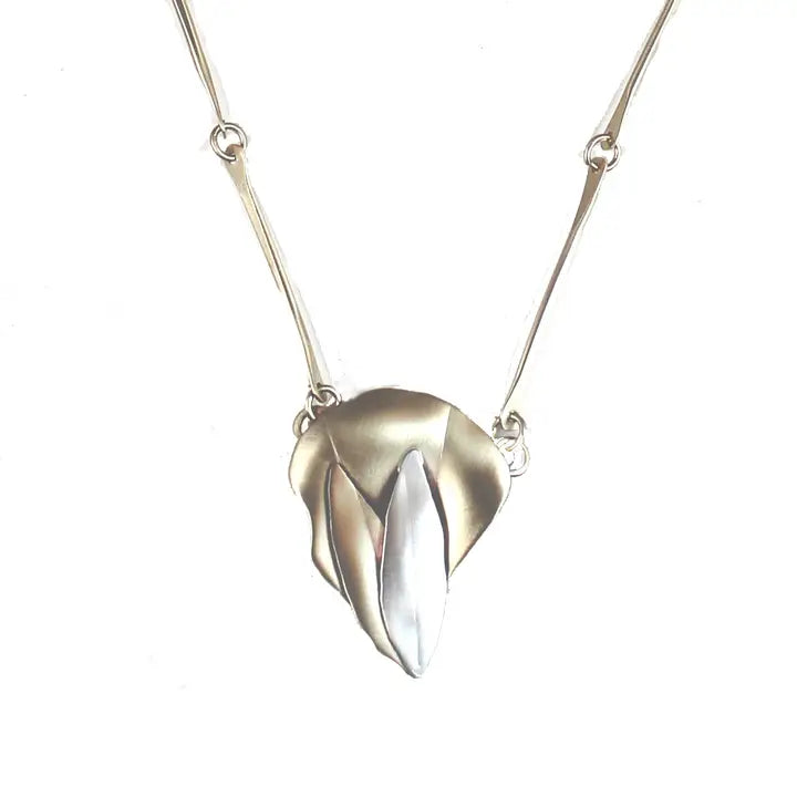 Two Leaves Necklace