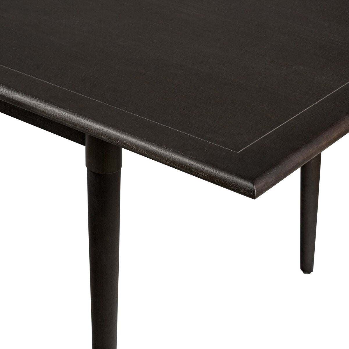 Acacia Wood Extendable Rectangular Dining Table with Iron Accents