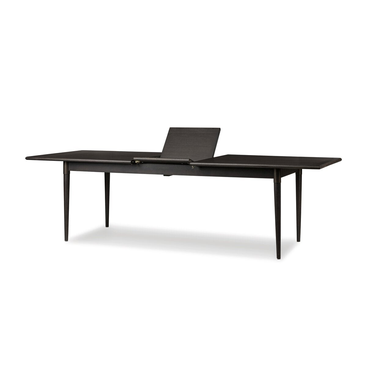 Acacia Wood Extendable Rectangular Dining Table with Iron Accents