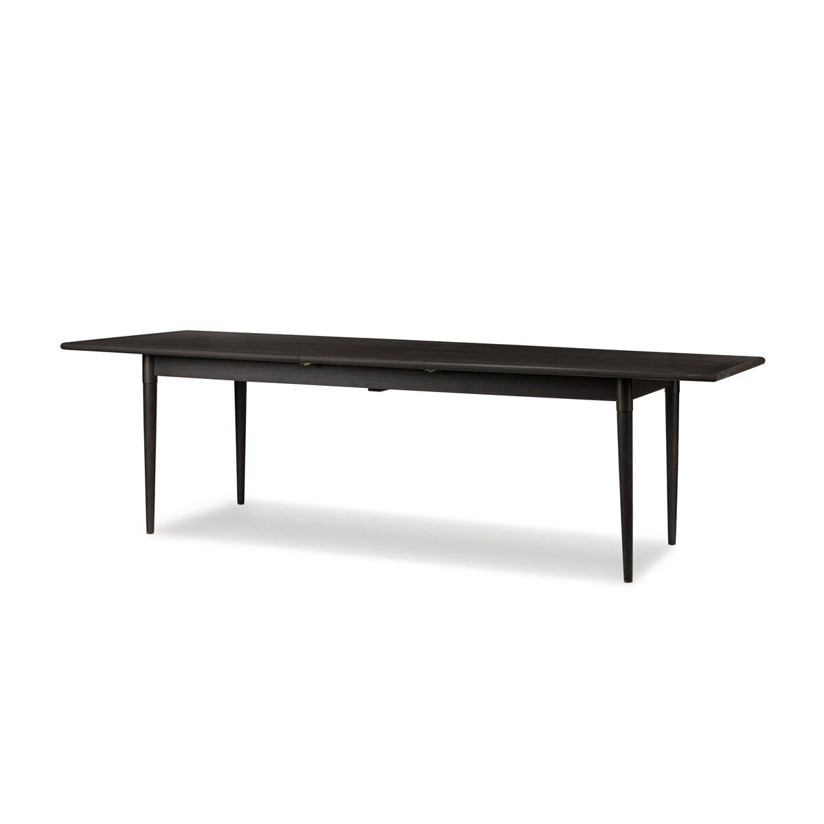 Acacia Wood Extendable Rectangular Dining Table with Iron Accents