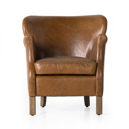 Leather Parisian Club Chair