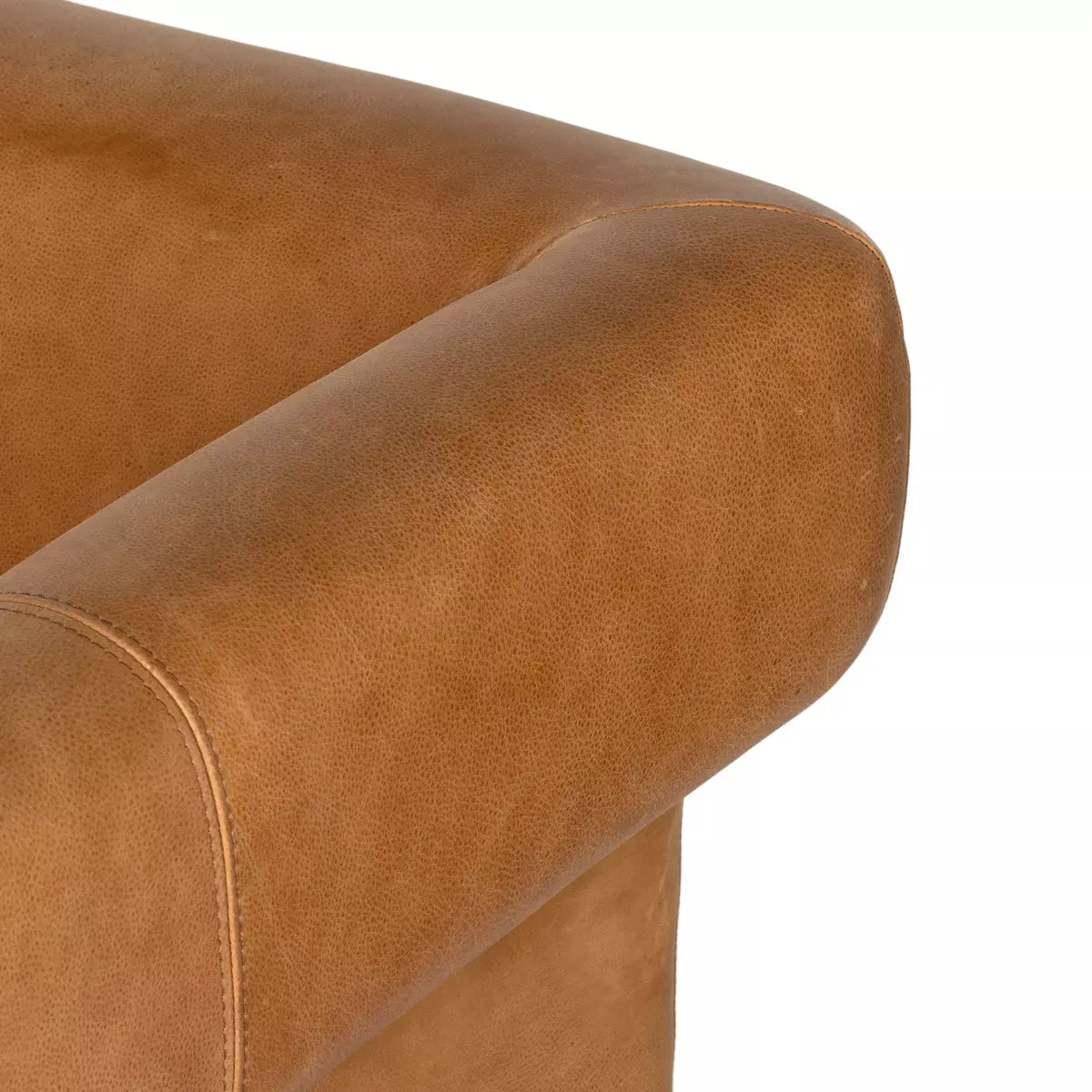 Floating Leather and Beech Sofa