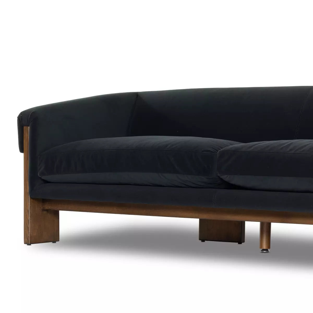 Floating Leather and Beech Sofa