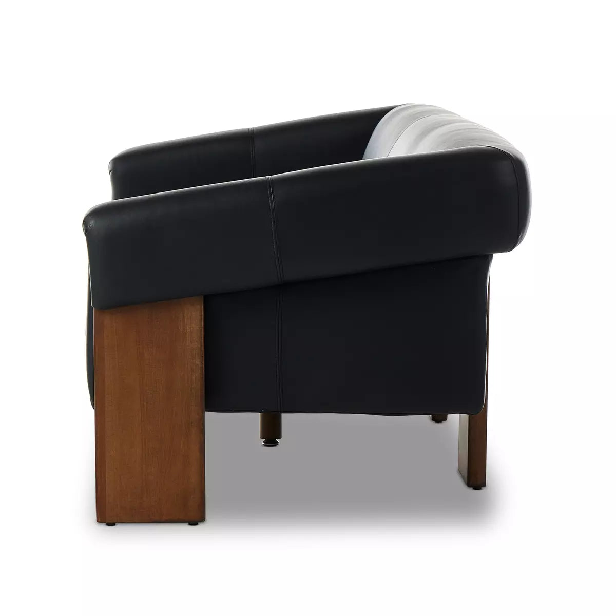 Floating Leather and Beech Sofa