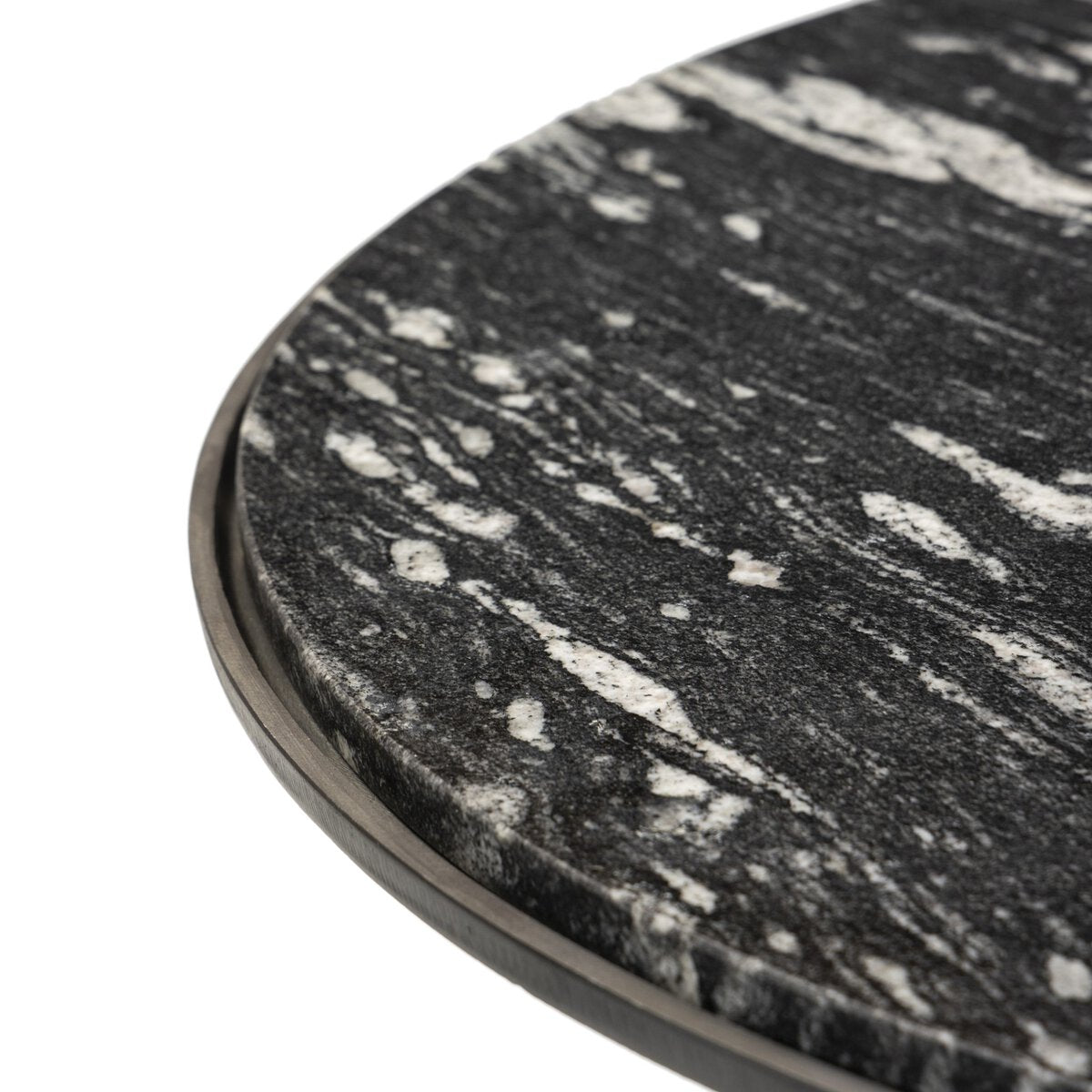 Round Marble Coffee Table with Semi Sphere Base