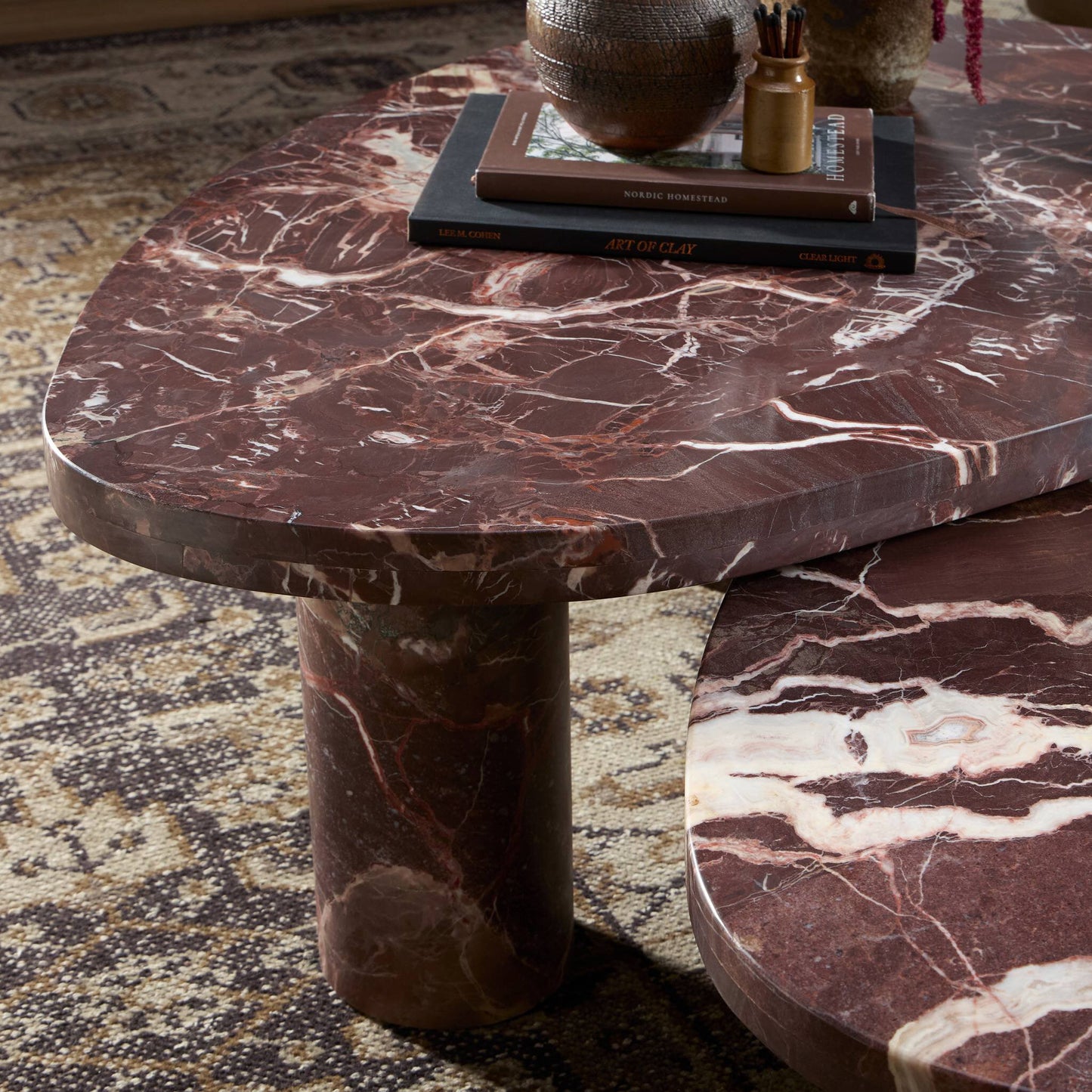 Small Dark Marble Coffee Table
