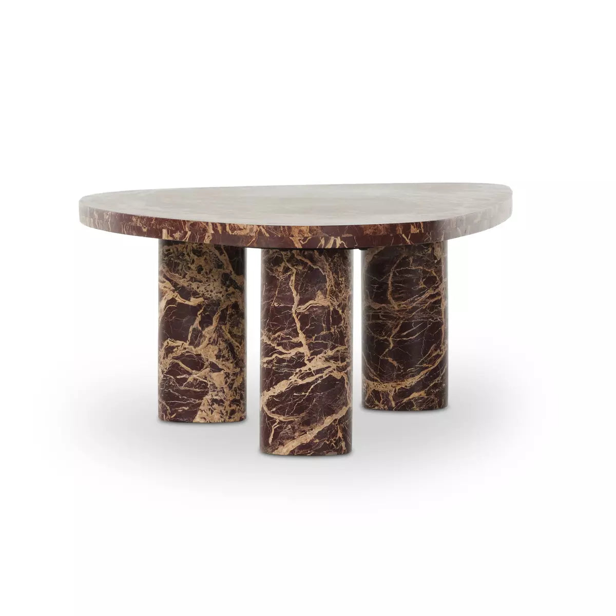 Small Dark Marble Coffee Table
