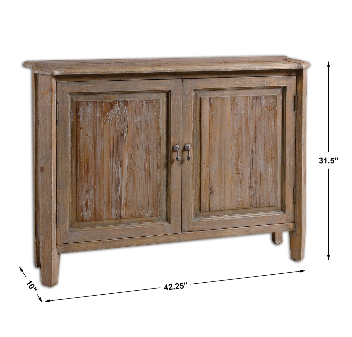 Reclaimed Fir Wood Two Door Cabinet