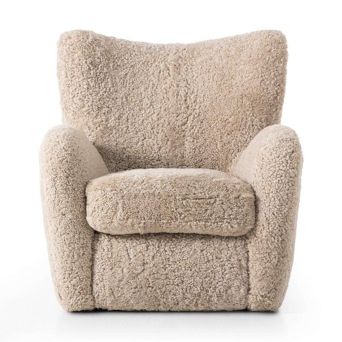 Shearling Wingback Chair