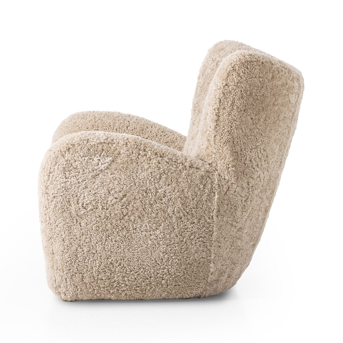 Shearling Wingback Chair