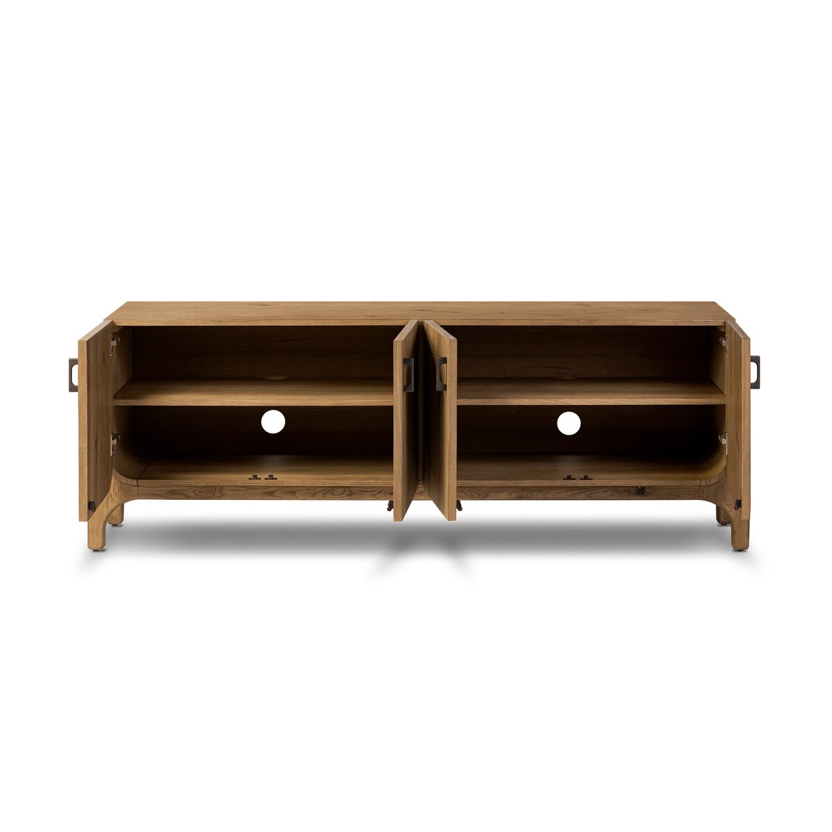 Oak Cradle Base Console