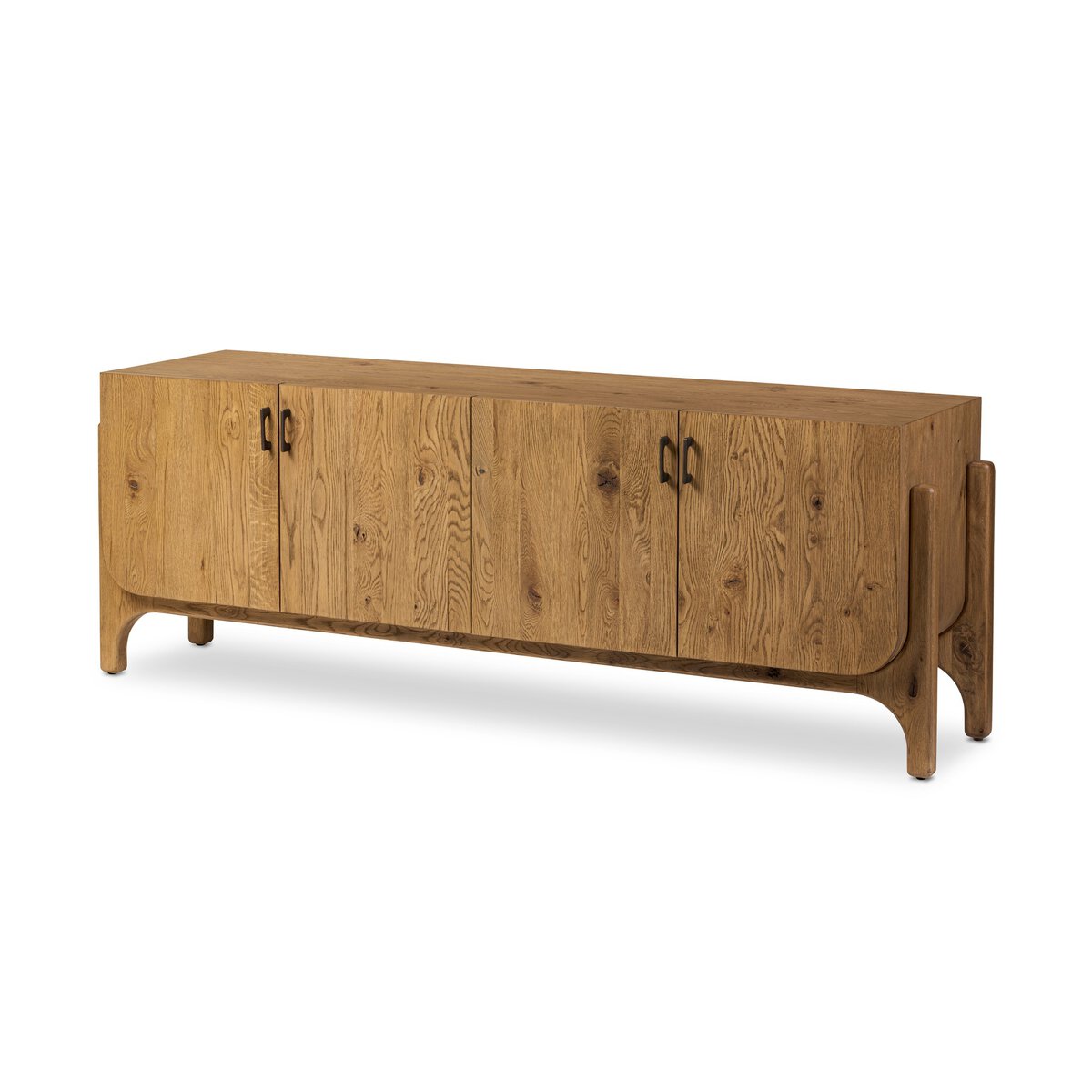 Oak Cradle Base Console