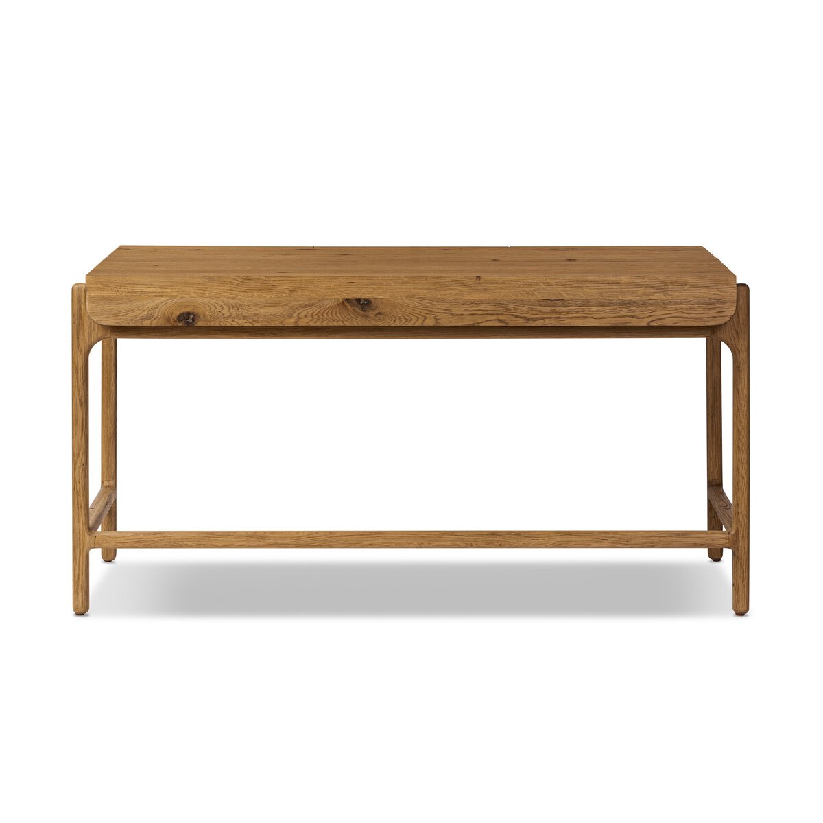 Resawn Oak 3 Drawer Desk