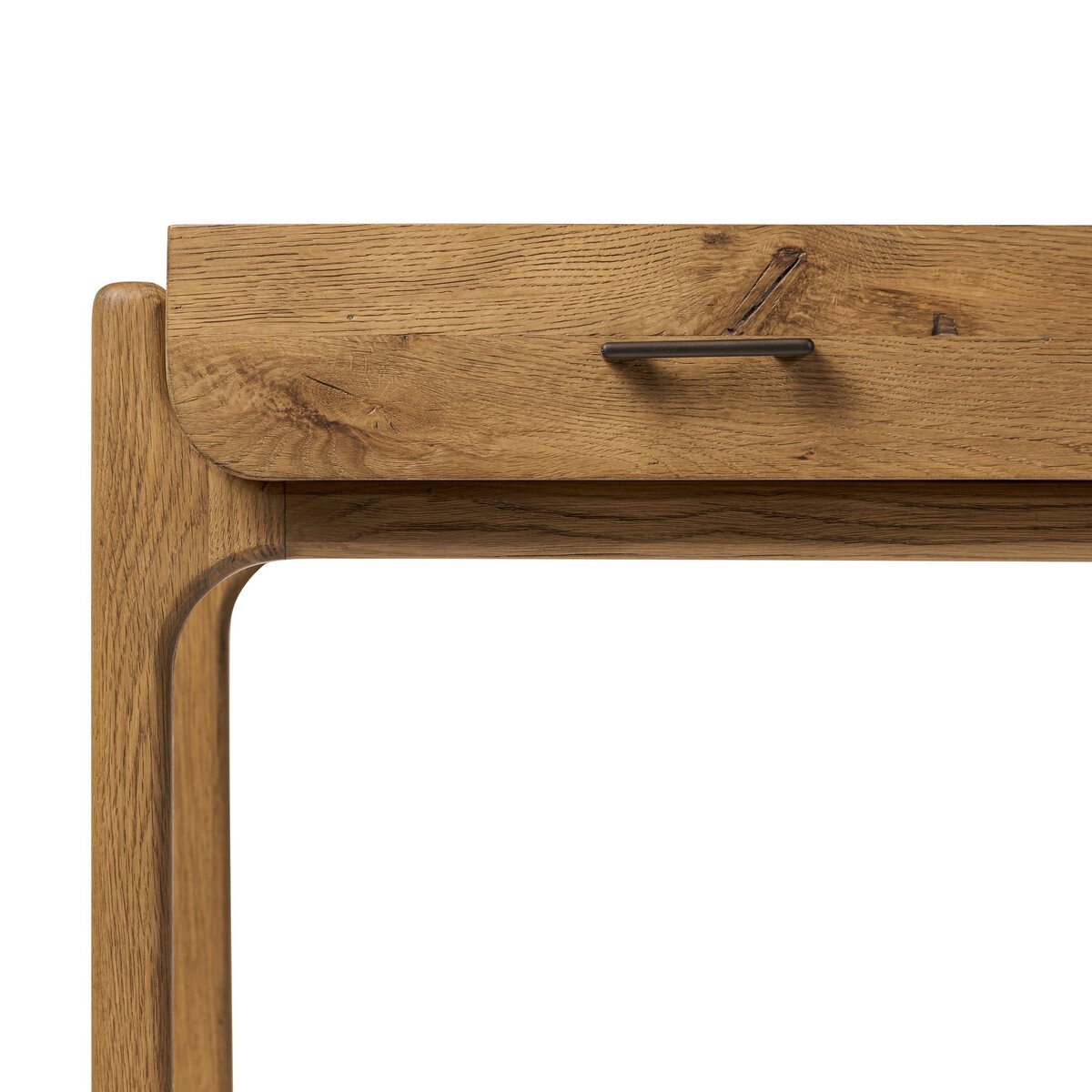 Resawn Oak 3 Drawer Desk