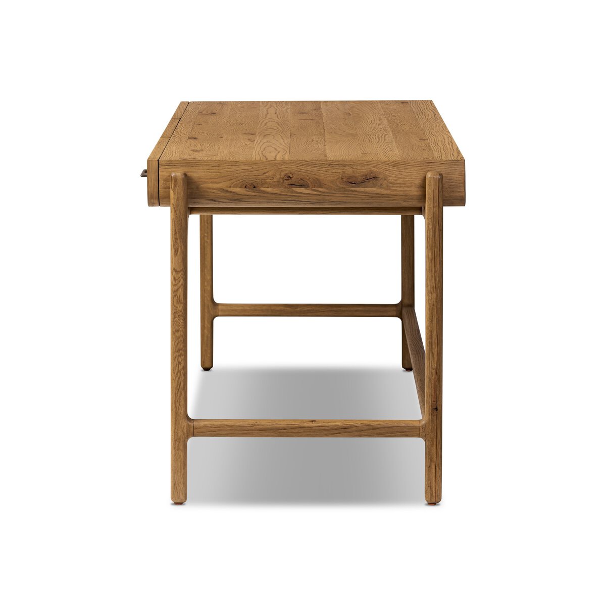 Resawn Oak 3 Drawer Desk