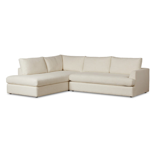 Nomad Snow Sectional with Crypton Upholstery