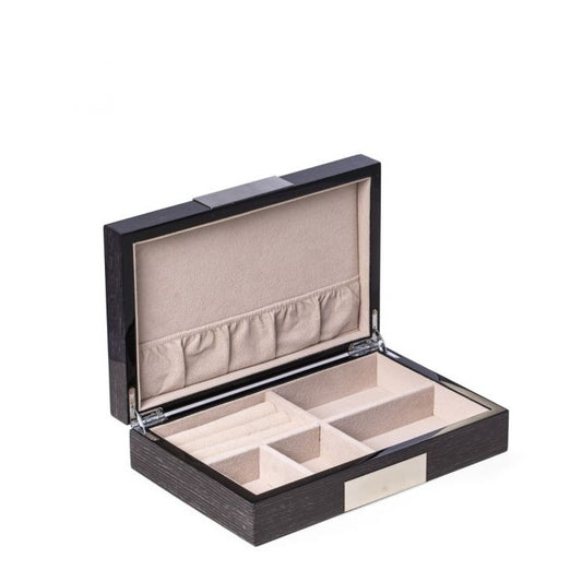 Steel Gray with Plate Jewelry Box