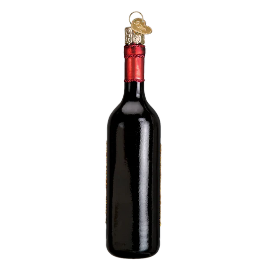 Red Wine Bottle Ornament
