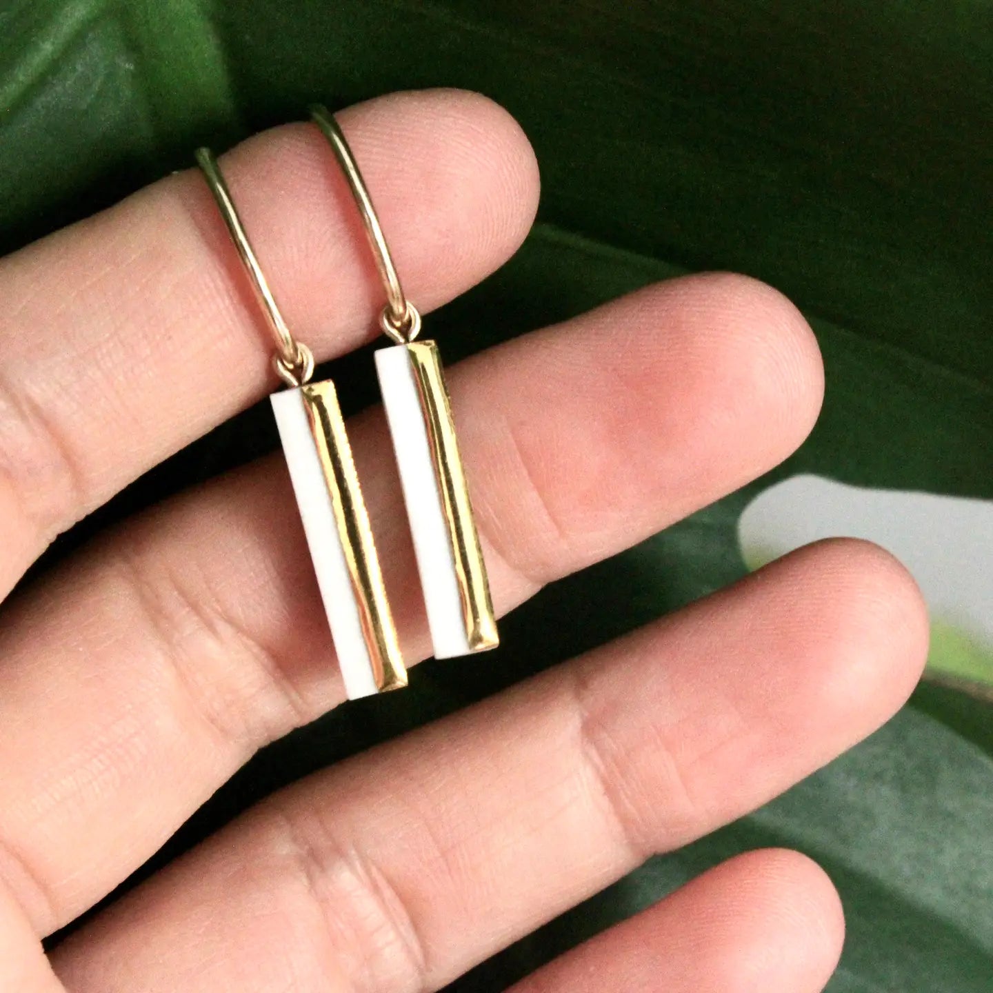 Horizontal Dipped Bar Hoops