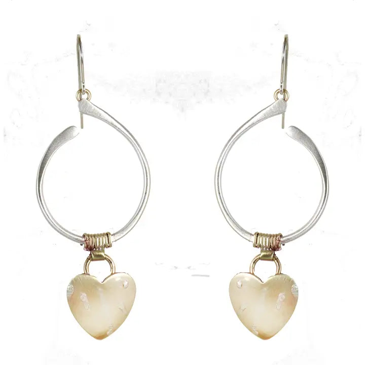 Hearts Jumping Through Hoops Earrings