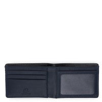 Jeans Wallet with Window-Black and Blue