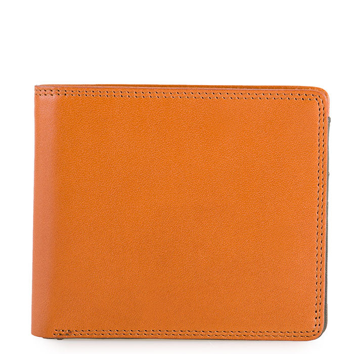Tan & Olive Bifold Wallet 8 CC Slots
