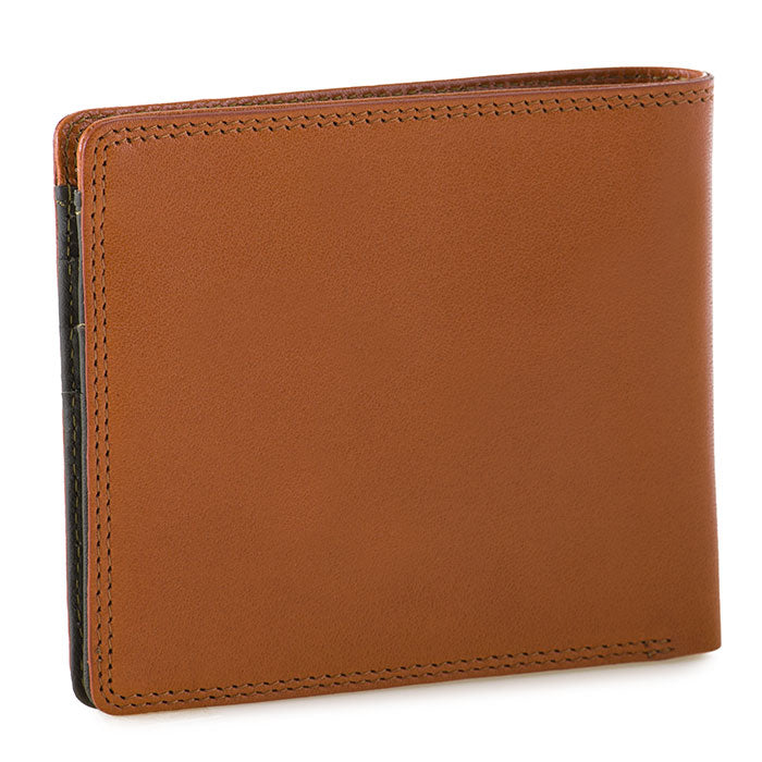 Tan & Olive Bifold Wallet 8 CC Slots