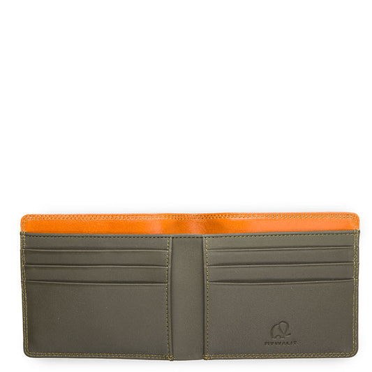 Tan & Olive Bifold Wallet 8 CC Slots