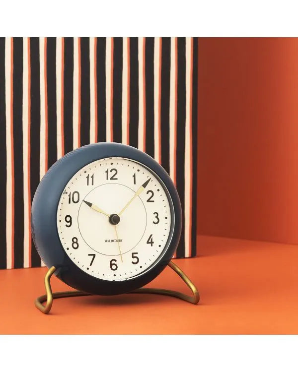 Petrol Blue Station Alarm Clock
