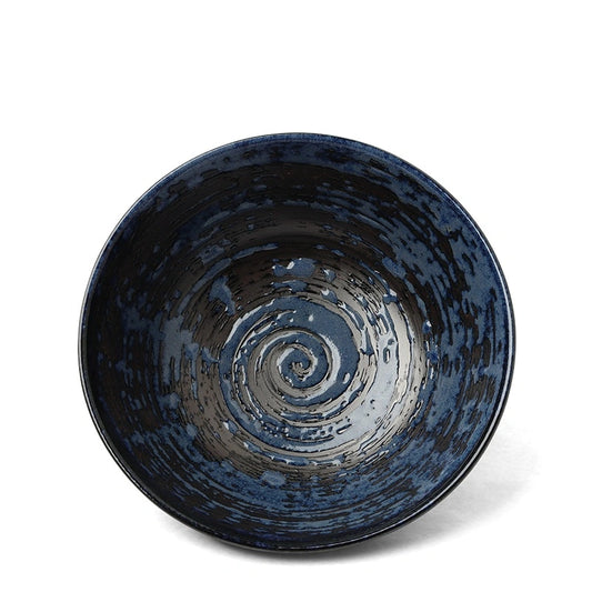 Blue Black Swirl 8.25" Bowl