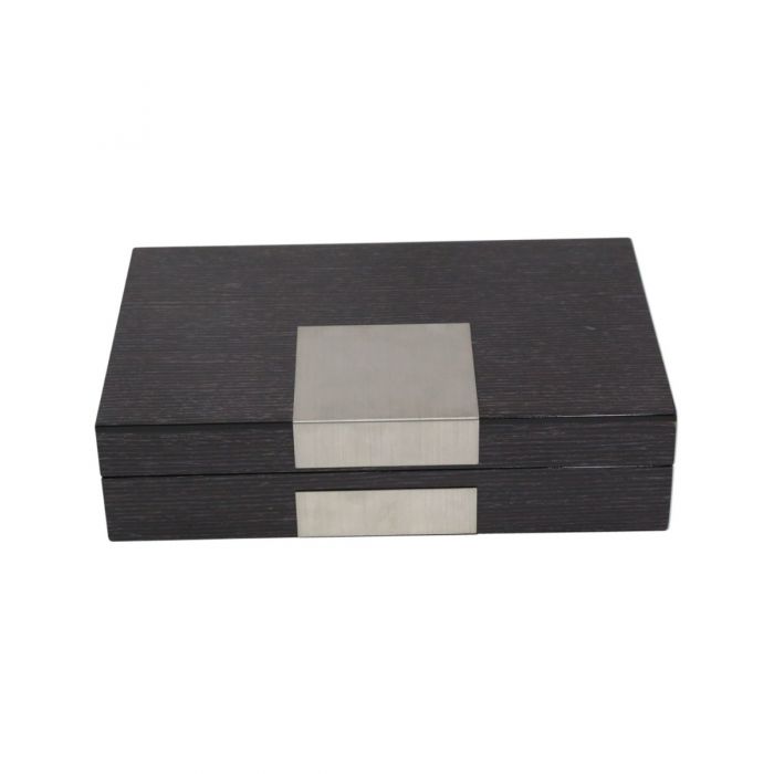 Grey with Plate Jewelry Box
