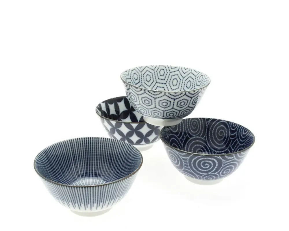 Modern Indigo 5.25" Bowl Set