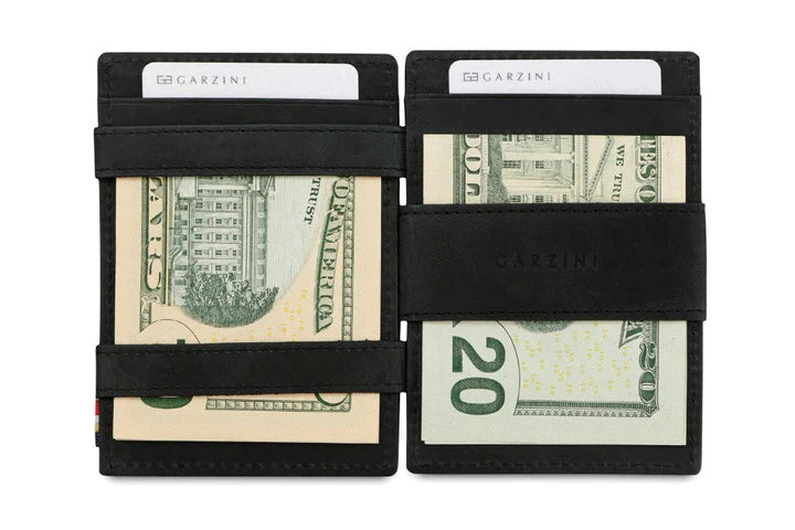 Essenziale Magic Wallet in Brushed Black