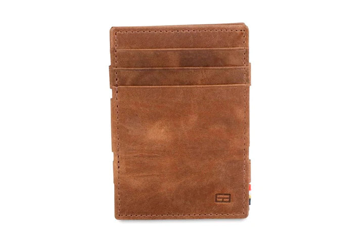 Brushed Brown ID Window Essenziale Magic Wallet