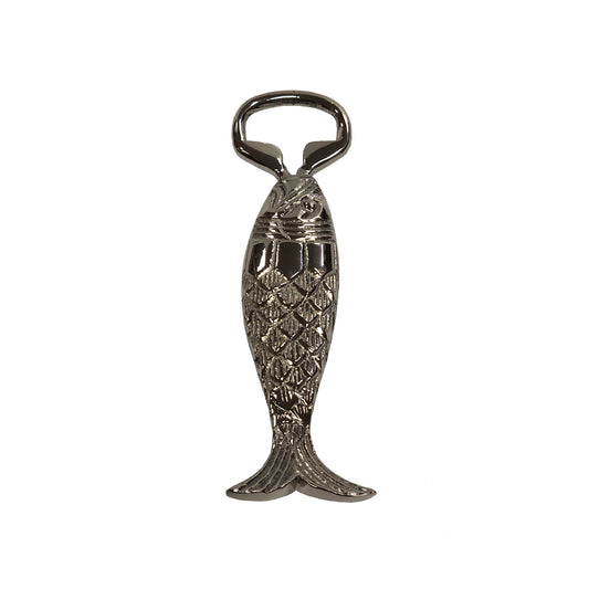Nickel Plate Fish Bottle Opener