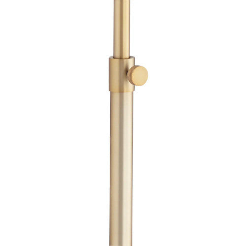 Brass Floor Lamp with Rectangular Shade