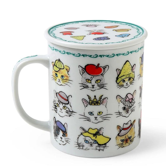 Cats in Hats 8oz Mug with Lid